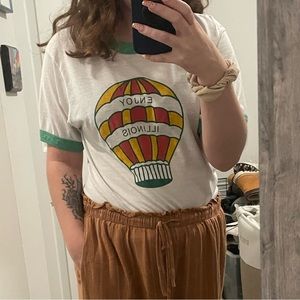 Enjoy Illinois Vintage Ringer Tee